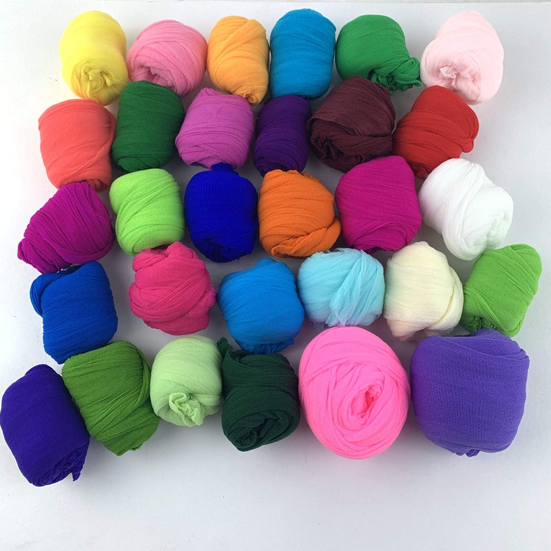 Worlds 20PC Nylon Stockings Flower for DIY Flower Making (Mix) - Image 4